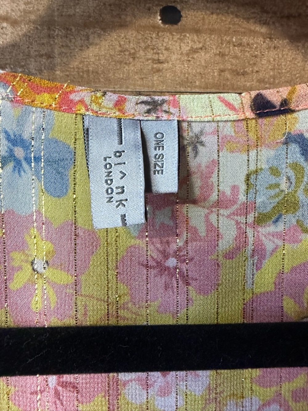 Blank London Anthropologie Floral Shimmer O/S Pink Gold Kimono Cardigan Robe - Picture 2 of 7